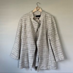 Banana Republic Boucle Cream and Navy Jacket